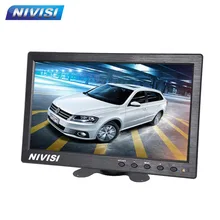 Display Monitor 10 Inch Color TFT 16:9 LCD Car Rearview Monitor for BNC/AV Camera VCR video Super Slim DC 12V