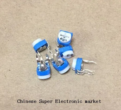 

100pcs 10k ohm 10k R Trimpot Trimmer Pot Variable Resistor horizontal type 103 (1k 5K 20K 50K