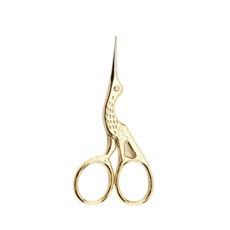 Gold Scissors Small Ножницы для рукоделия, аист, аксессуары для шитья, алмазная вышивка, портновские ножницы для вышивки крестом, инструменты для шитья - Цвет: Gold Scissors Small