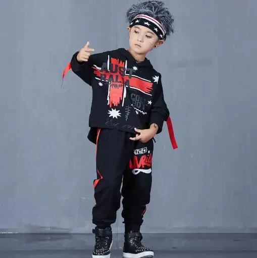 

Kids Boys Autumn Clothing Sets Hip Hop Sports Suits Causal Hoodies & Pants Girls Clothes Children Long Sleeve Dance Outfit