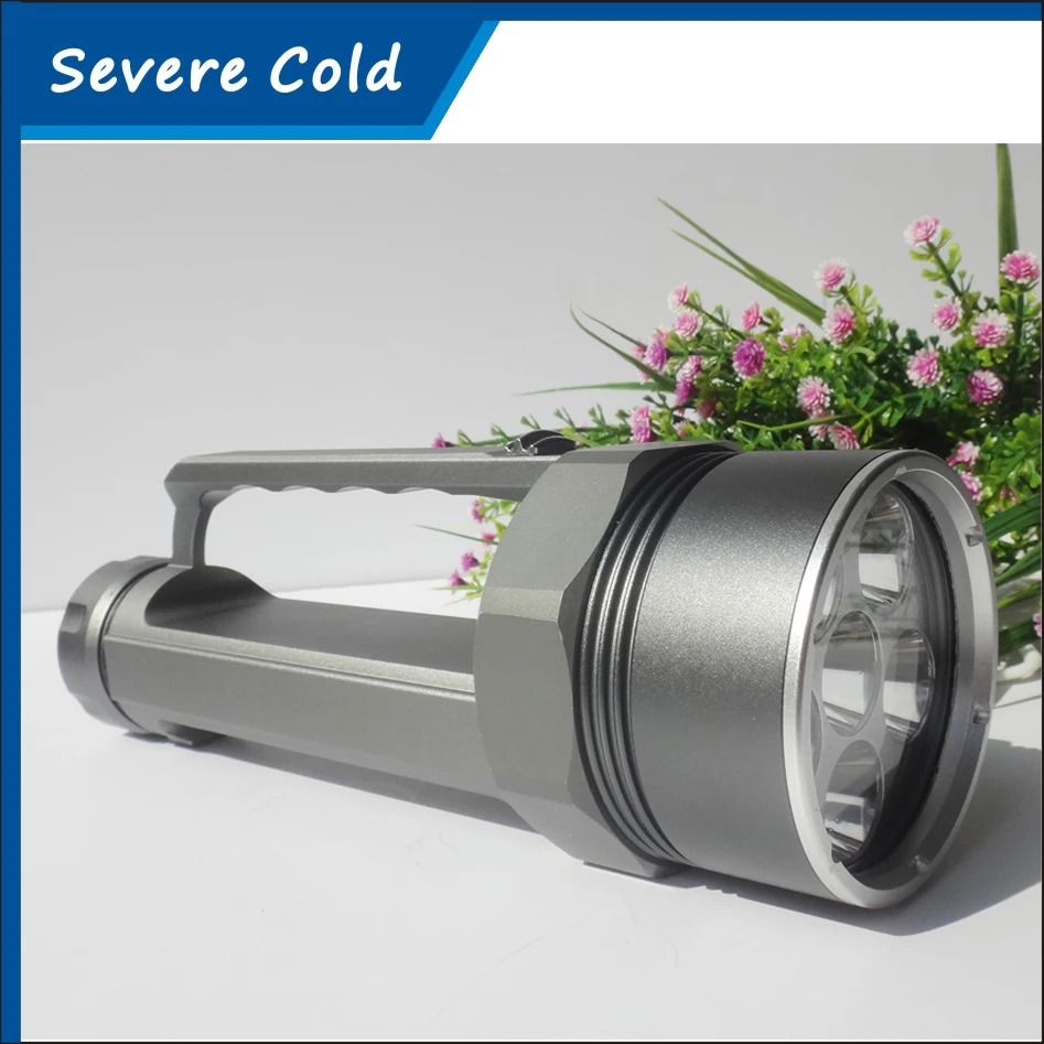 

Severe Cold 8000 Lumen 6 XML L2 LED Diving Flashlight Torch Waterproof 200m Depth 18650 Underwater LED Flash Light