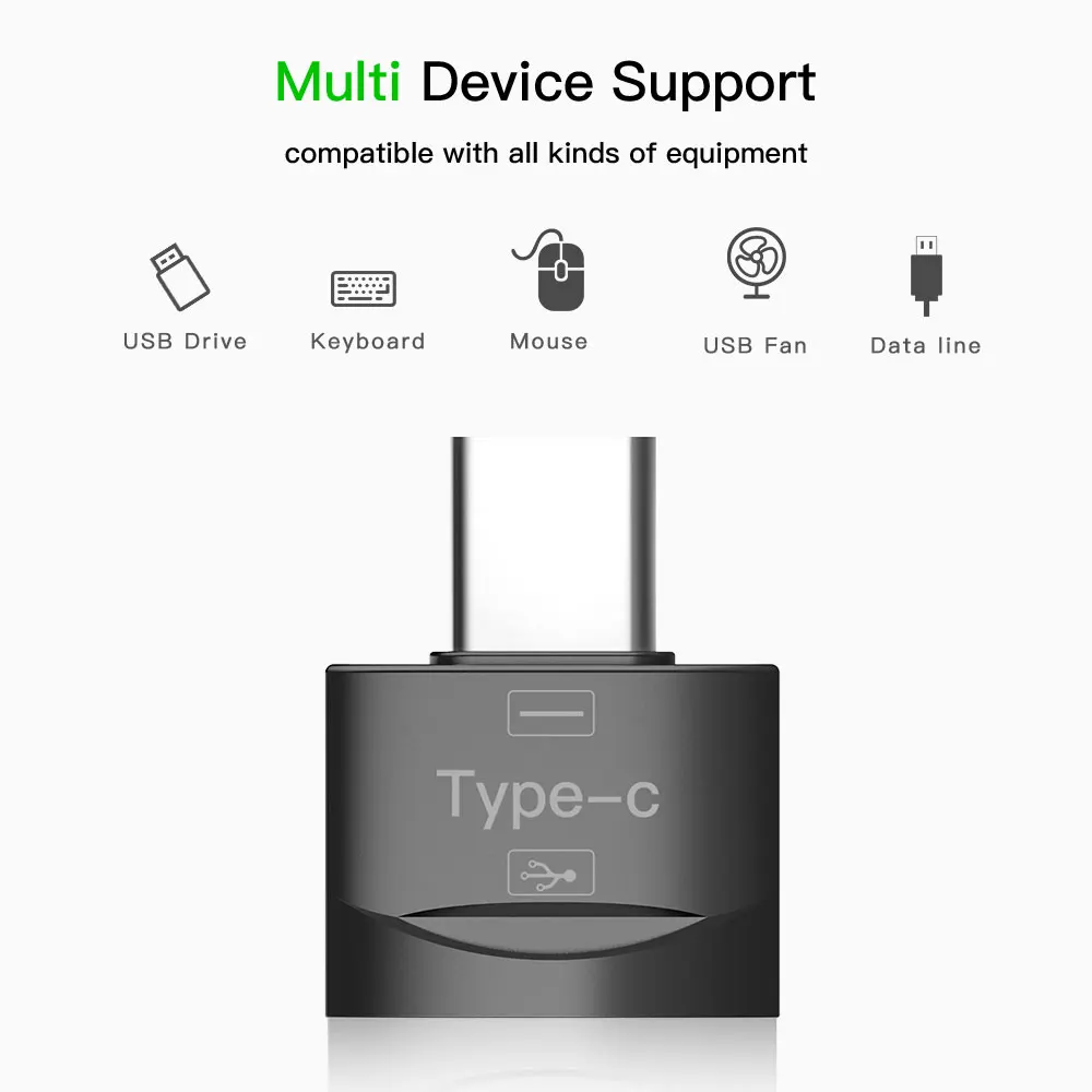 Metal USB 3.1 Type-C Male To USB 2.0 A Female OTG Data Adapter Type C OTG Adapter For Samsung S8 For MacBook Series otg adapter