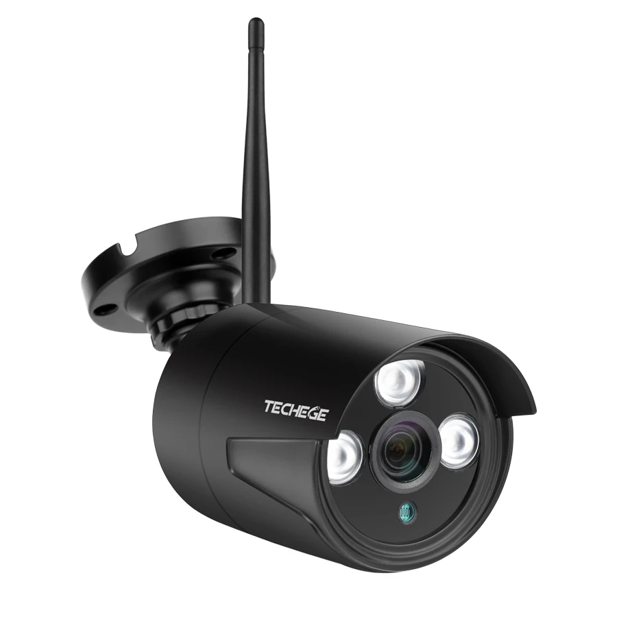 Techege 8CH 1080P Беспроводная NVR CCTV система 1" ЖК-экран 2.0MP аудио запись наружная IP камера система видеонаблюдения