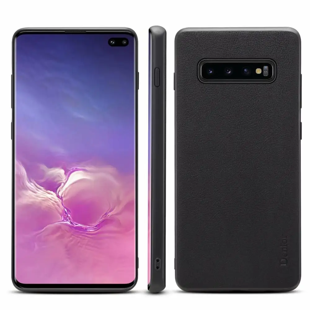 Роскошный классический чехол из натуральной воловьей кожи для телефона samsung Galaxy S10 Plus S10, чехол-капа, Поддержка беспроводного зарядного устройства