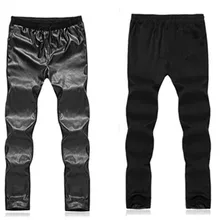 27-44 новая мужская одежда модный певец DJ Тонкий Повседневный pu кожаный брюки плюс размер костюмы