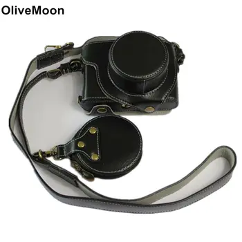 

Black/Coffe Camera Genuine Leather Case Cover For Leica D-LUX 7 D7 With Storage Bag Bottom Opening Case