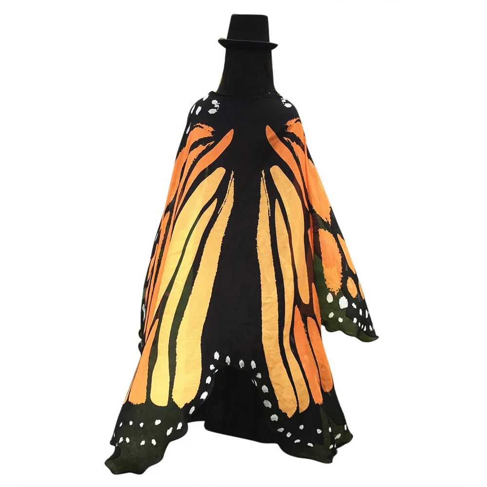 Красочный женский шарф пашмины Бабочка крыло Плащ-Павлин обертывание подарки милые новинки печати шарфы пашмины# Z15