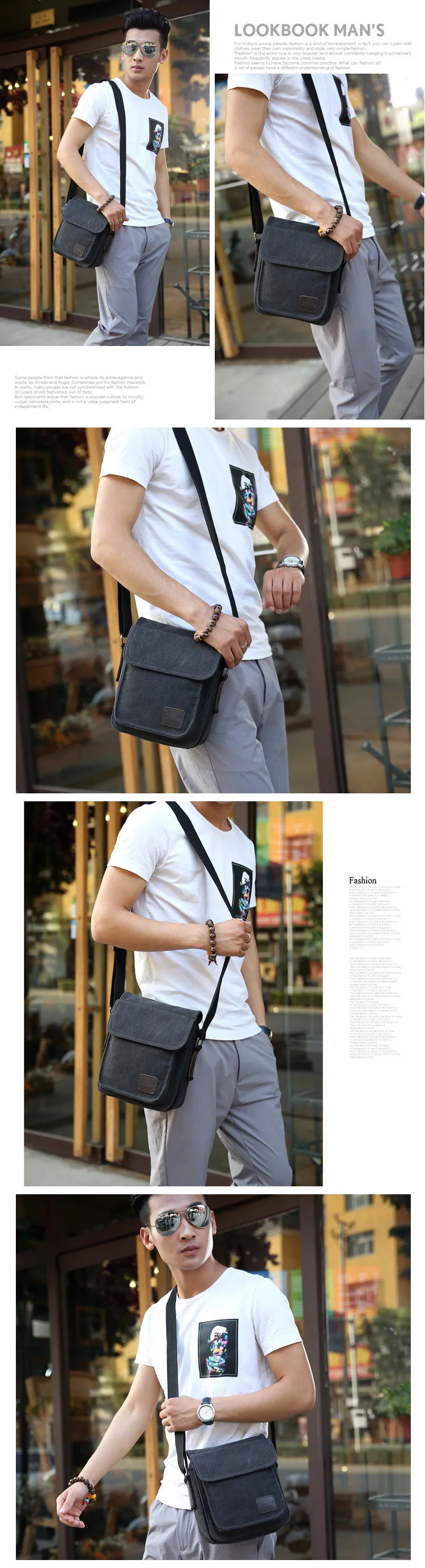 de viagem ocasional bolsa de ombro crossbody masculino