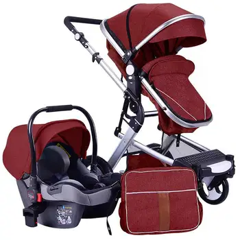 

4 in 1 high landscape multi-function baby stroller can sit and lying folding light two-way baby stroller