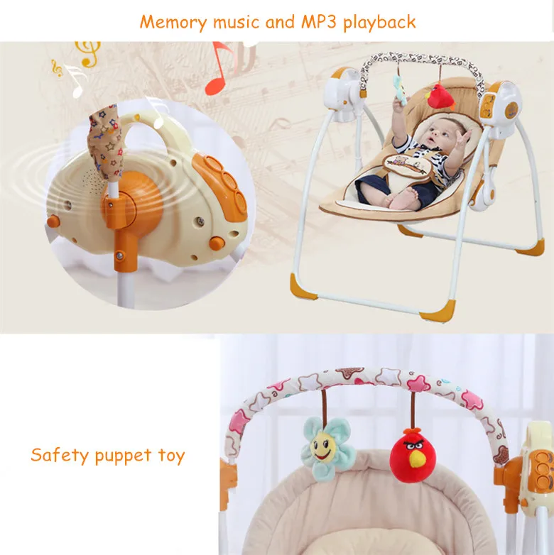 Cunas Para Bebes многофункциональная интеллектуальная электрическая портативная детская кроватка музыка Bluetooth детская кроватка-колыбель кресло-качалка