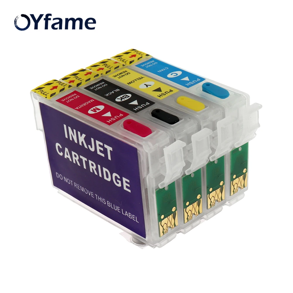 OYfame 71 T0711 перезаправляемый картридж для epson Stylus DX7400 DX7450 DX8400 DX8450 DX9400F S20 S21 SX100 SX110 SX105 принтер