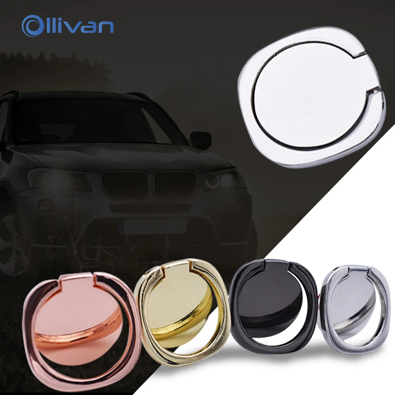 

OLLIVAN 360 Degree Magnetic Rotation Finger Ring Mobile Phone Holder Car Mount Bracket for XiaoMi Note 4X For iPhone 7 8 Plus