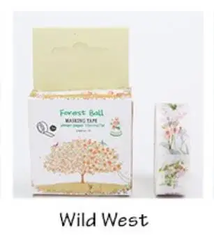 Японский стиль васи лента клейкая лента DIY Скрапбукинг Стикеры фотоальбом этикетка лента клейкая лента 15 мм* 7 м ежедневно акварель - Цвет: Wild West