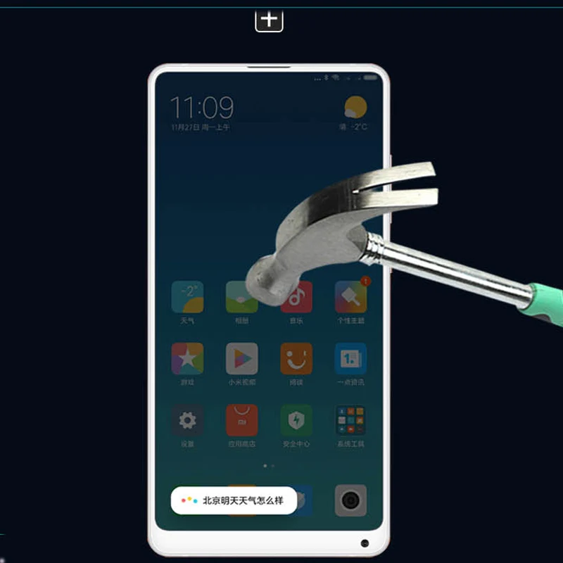 2 шт. закаленное Стекло для Xiaomi mi x 2 mi x 2 mi x2 полное покрытие 9 H взрывозащищенные Экран протектор
