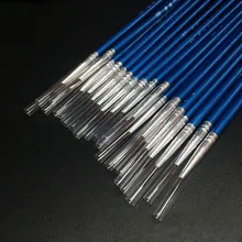 6 шт./компл. гипса картина изогнутым наконечником кисть тонкая Кисть ручка Дети DIY живопись ручка картина по цифрам щетка