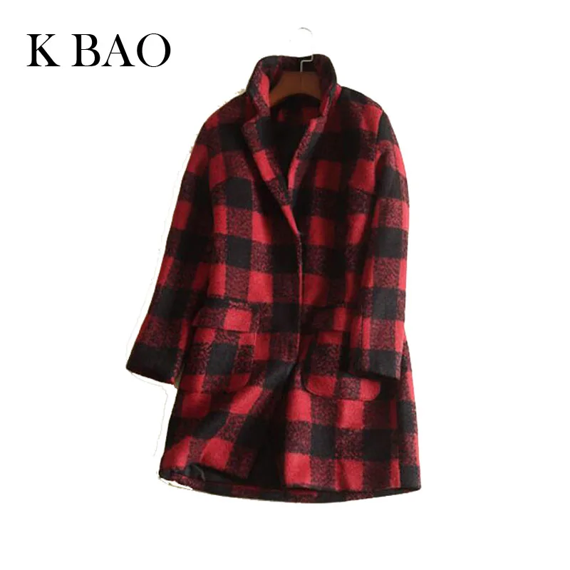 Online Buy Wholesale plaid peacoats from China plaid