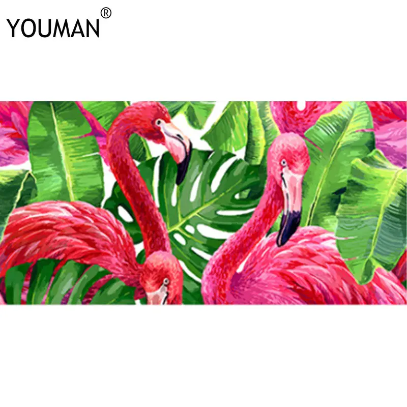 YOUMAN, фламинго, 3D наклейка, обои, границы, водонепроницаемые, самоклеющиеся, линии талии, стены, границы, наклейка для кухни, ванной комнаты, Декор