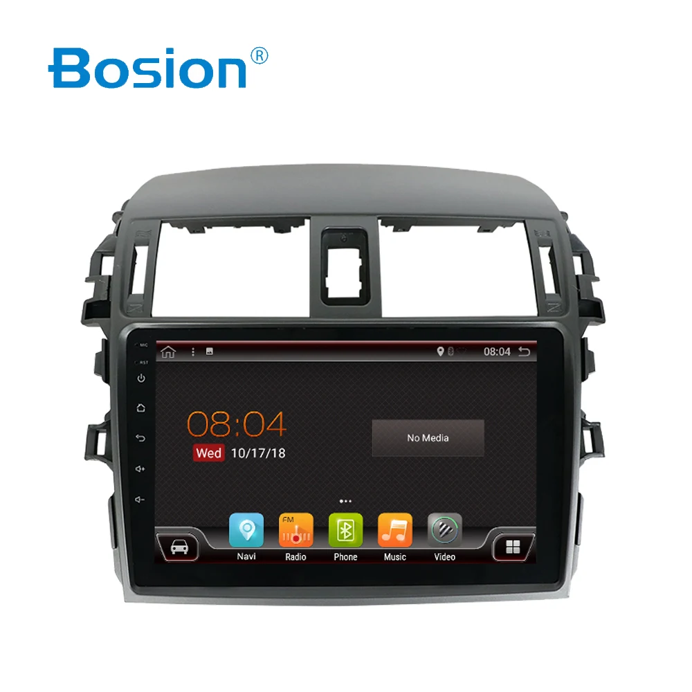 Best Bosion car dvd player For Toyota corolla 2009 4/8 core Android 9.0 Autoradio Car Multimedia Player GPS Navigation wifi BT USB 0