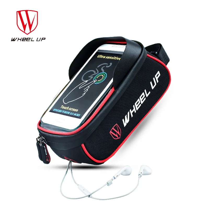 

2 Colors Bicycle Front Tube Frame Bag MTB Bike Rainproof Waterproof Lightweight Touch Screen For 6.0 inch Smartphone Cycling Bag