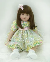The cute silicone reborn baby dolls accompany sleeping lifelike cute princess toddler doll kid popular christmas new year gifts