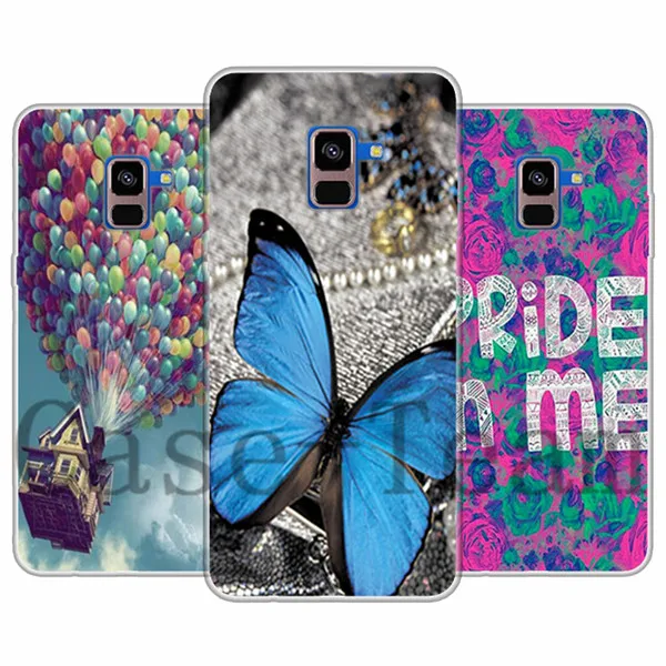 TPU чехол для Samsung A8 + (2018) A730F мультяшный смешанные модели и дизайн принимаются |