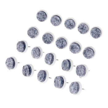 

DRELD 20 Pcs Felt Nail Protectors Furniture Table Chair Feet Legs Glides Skid Tile Felt Pad Floor Nail Protector 20mm/24mm/28mm