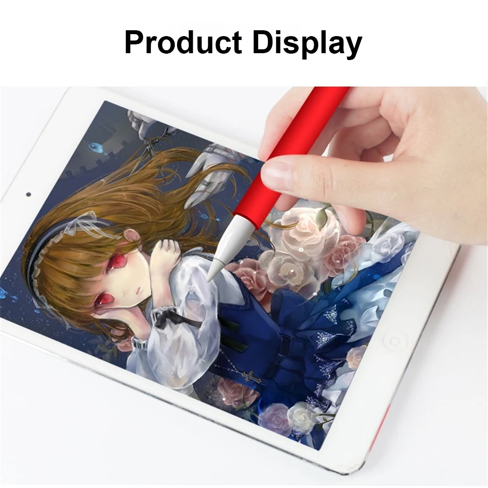 Мягкий силиконовый пенал для iPad Pencil Touch Pen Cover Holder ручка-стилус защитный чехол с ремешком против потери