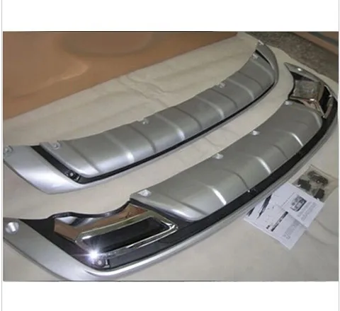 

2-piece front ABS chrome rear bumper protection sports skateboarding 2010 - 2014 for KIA Sportage