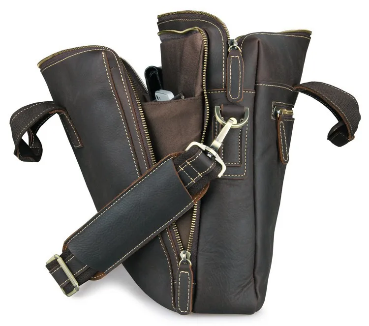 Новый деловой мужской портфель из натуральной кожи, сумка для ноутбука, сумка из воловьей кожи на ремне, сумка на плечо, сумка через плечо