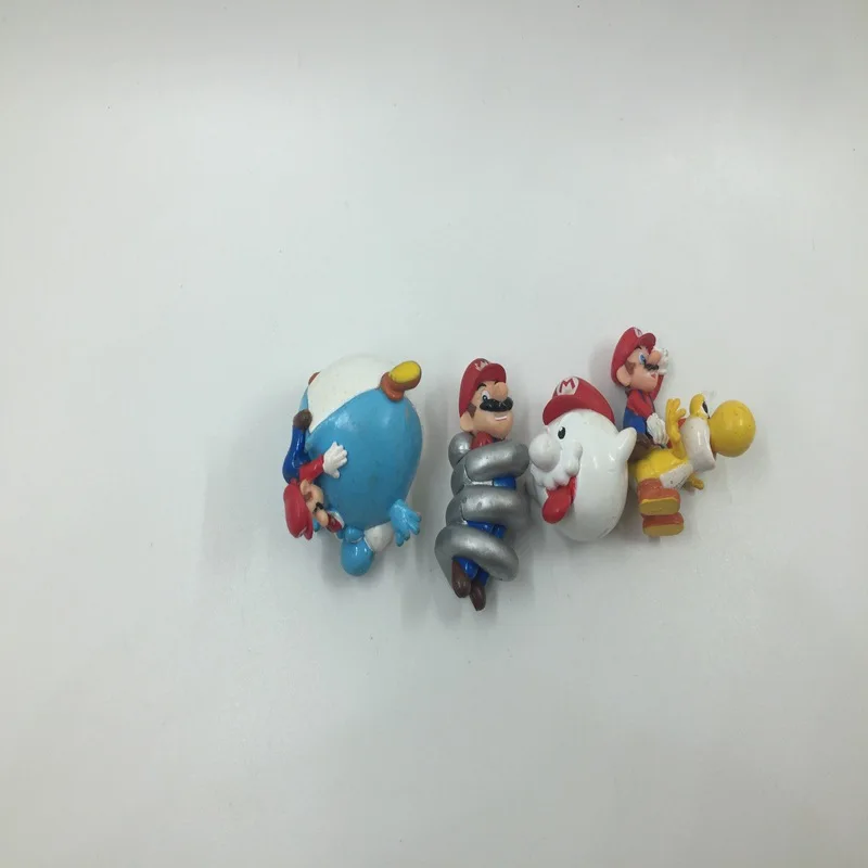 Original Tail cargo 4-5cm Super Mario Figures Toys Super Mario Bros Bowser Luigi Mario PVC Action Figure Model Dolls Toy