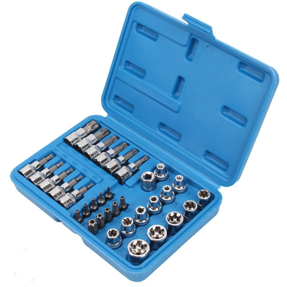 34 Piece Nuts Set Socket Spanner Toolin Sheet Metal Tools Set from