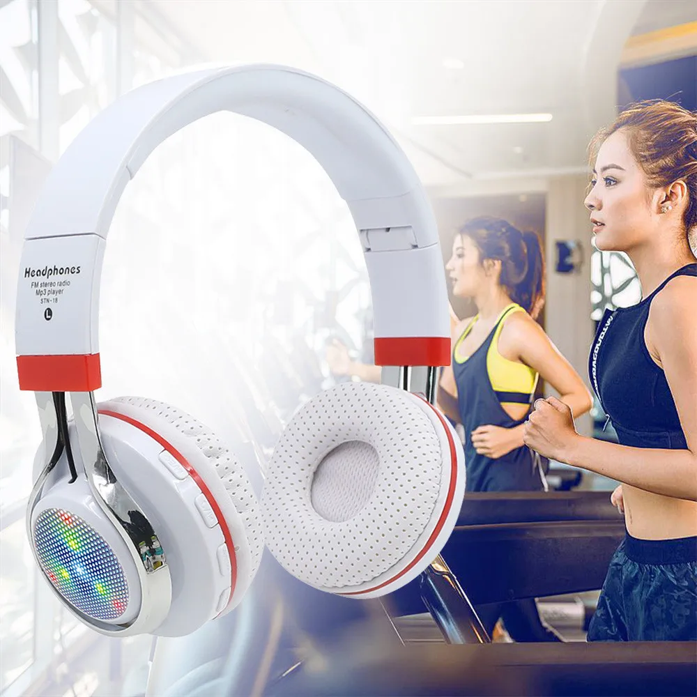 Беспроводные наушники Bluetooth 4 1 Гарнитура с шумоподавлением и радио легкая работа