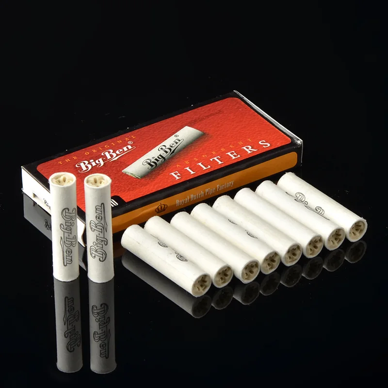 

Natural Yak Horn Panlong Carving Double Loop Filter Holder Washable Cigarette Holder Gift For Men W/ Gift Box COH24