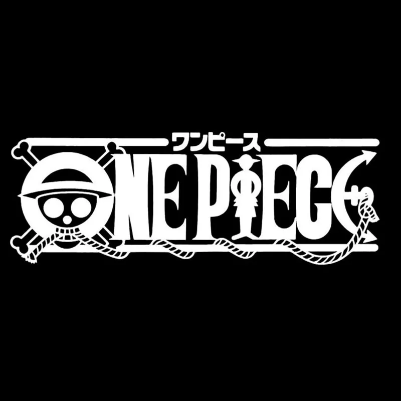 Anime One Piece Logo Cartoon Vinyl Aufkleber Schwarz Silber Auto Aufkleber Auto Styling Motorrad Aufkleber Silver Decal Stickers Motorcycle Decalsmotorcycle Decals Aliexpress