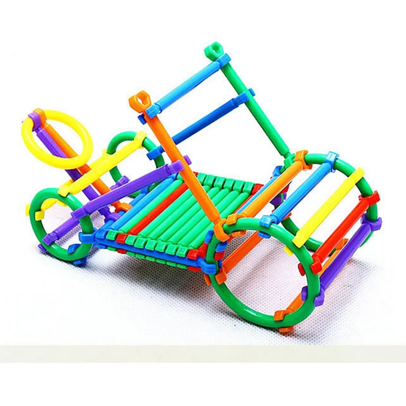 135Pcs Montessori Baby Plastic Intelligence Sticks Educational Building Blocks DIY Early Learning Kids Toys for Children Gifts|toys for|toys