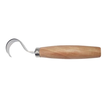 

2Pcs/Set Spoon Carving Cutter Set Woodcarving Crooked Hooked Whittling Cutter Tools Kit HFing