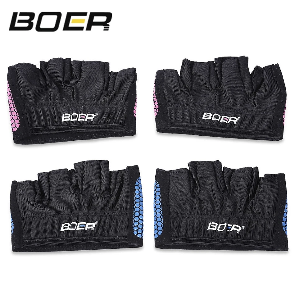1 Pair Anti-skid Men & Women Gym Gloves Breathable Body Building Exercise Training Sports Fitness Gloves Crossfit New