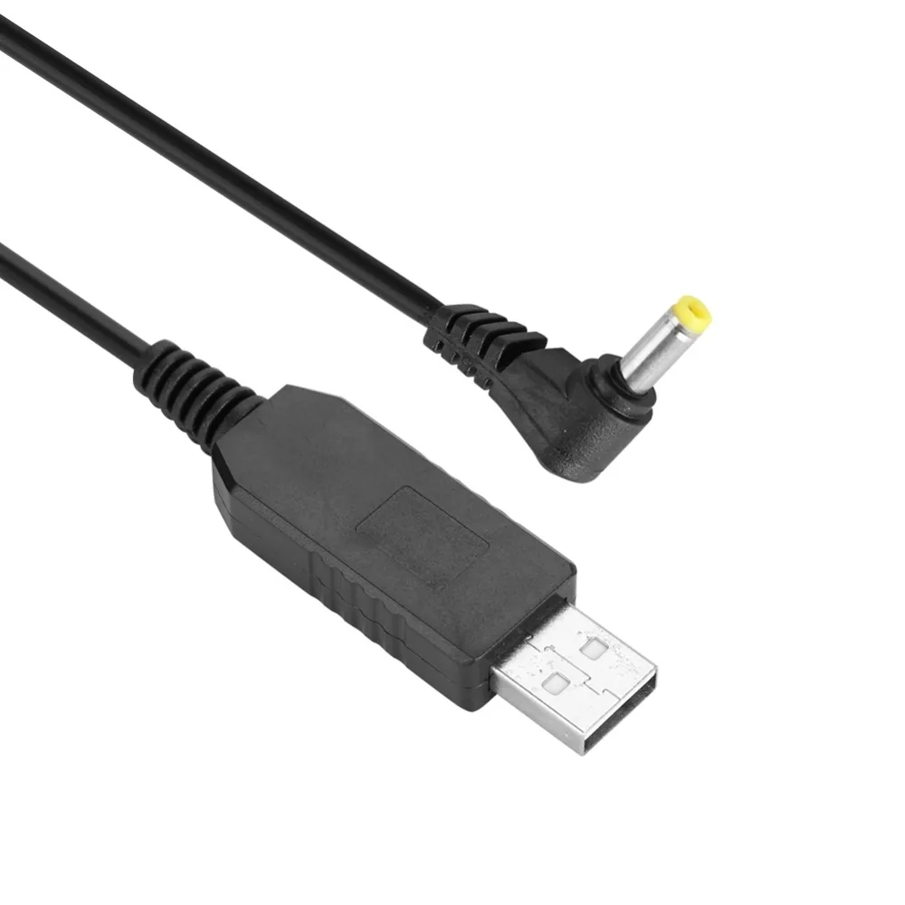 SOONHUA Портативный 1 м 2,5 мм разъем черный USB Кабель зарядного устройства трансформаторный кабель Шнур для BaoFeng Walkie Talkie BF-UV5R аккумулятор 3800 мАч