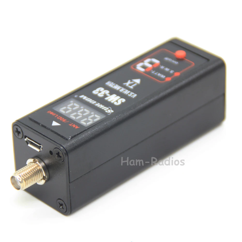 Skup SURECOM SW 33 Mini moc i miernik swr VHF UHF 100MHz ~ 520MHz przenośny Tester do Ham dwukierunkowe Radio SW33 antena Mini Tester licznik