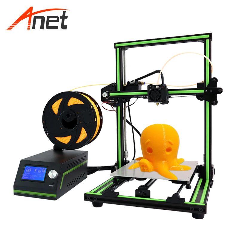 

Anet E10 Aluminum Frame Large LCD Screen 3d Printer DIY Machine 22*27*30cm Printing Size Desktop 3d Printer For School Education