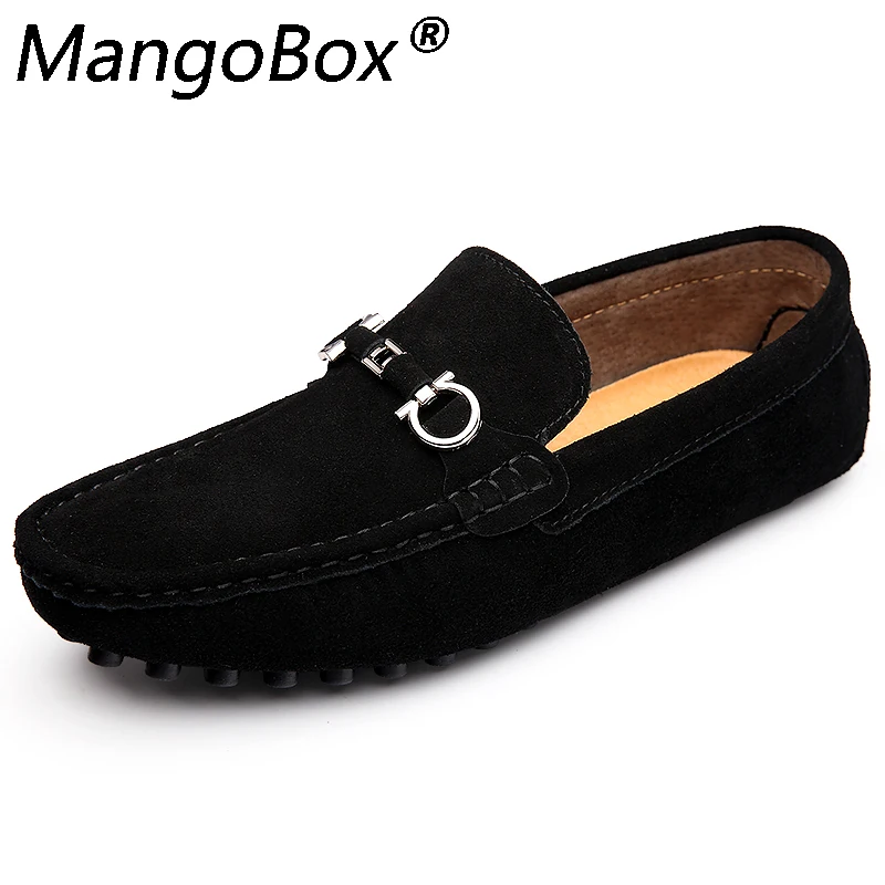 

2019 New Mens Shoes Big Size Casual Mens Loafers Driving Shoes Leather Comfortable Sneakers Black Gray Blue Slip on Footwear Men