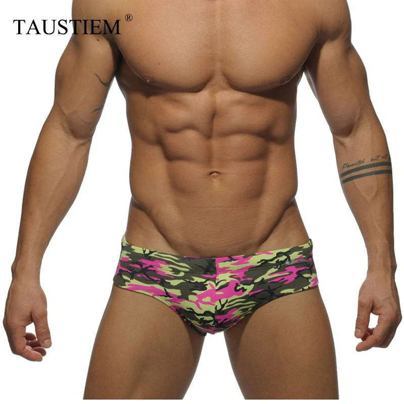 

New Summer Sexy Mens Swimwear Shorts Brand Man Swimsuits Briefs Trunks Men Swim Bikini Surf Board Shorts Sea Camouflage Shorts