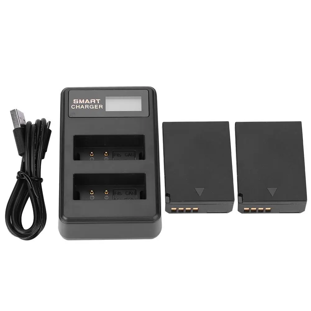 5 V 2A 10 Вт LP-E10 Батарея Зарядное устройство двойной слот зарядка через usb с ЖК-дисплей Экран объектива Цифрового Фотоаппарата Canon EOS Rebel T3 T5 T6 Лидер продаж