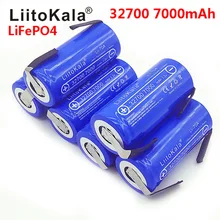 Аккумулятор LiitoKala, 2021 в, 3,2, 32700 мАч, 7000 мАч, LiFePO4, 35 А, 55 А, непрерывный разряд батареи + никелевые пластины, 6500