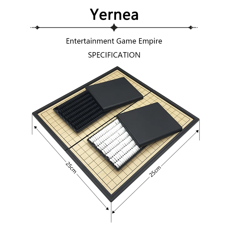 Yernea الساخن الذهاب لعبة المغناطيسي للطي الترفيه الذهاب لعبة قطع الشطرنج المغناطيسي تدريب الأطفال البالغين عبة وي تشى هدية