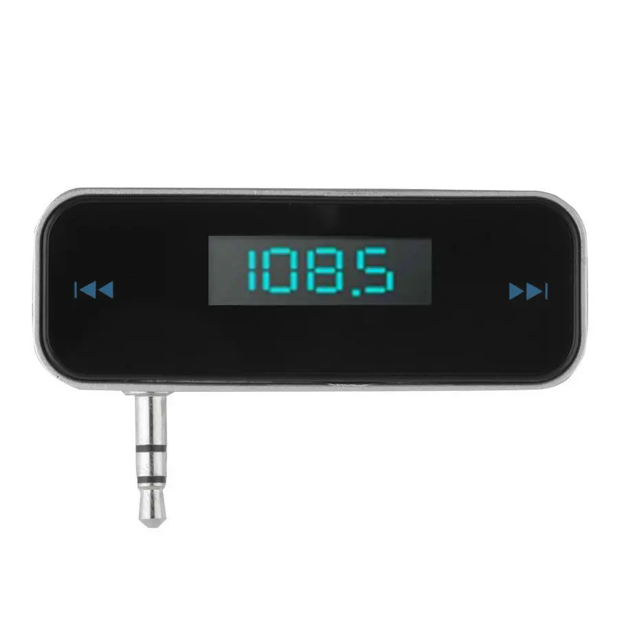 Wireless 3.5mm Car FM Transmitter with car charger with USB cable mp3 mp4 cd dvd radio am fm all mobile phone Hot