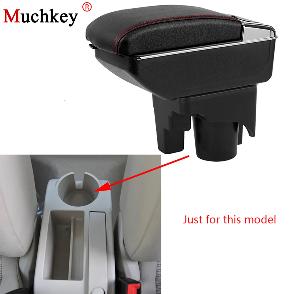 ^*Best Offers Armrest box For VW jetta mk5 Golf mk5 6 Central Console Arm Store content box cup holder ashtray With Rise and Down Function