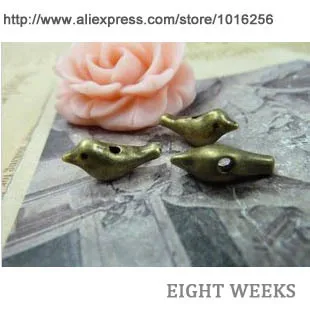 

Zinc alloy pendant jewelry accessories diy handmade material charms Thick vertical hole of a bird