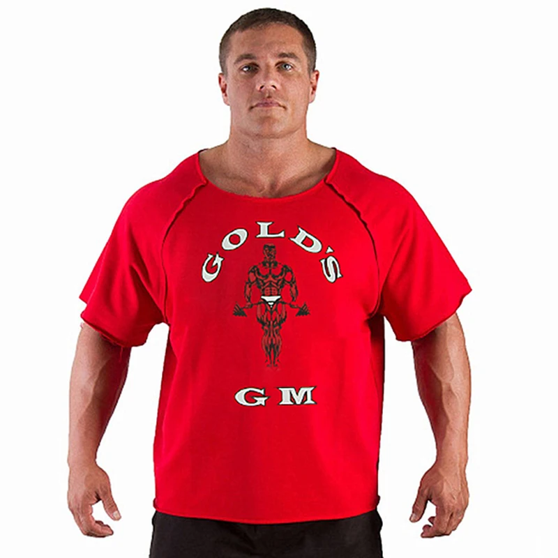 Новый Для Мужчин's Рубашки для мальчиков золотые NPC POWERHOUSE Gorilla одежда Фитнес и