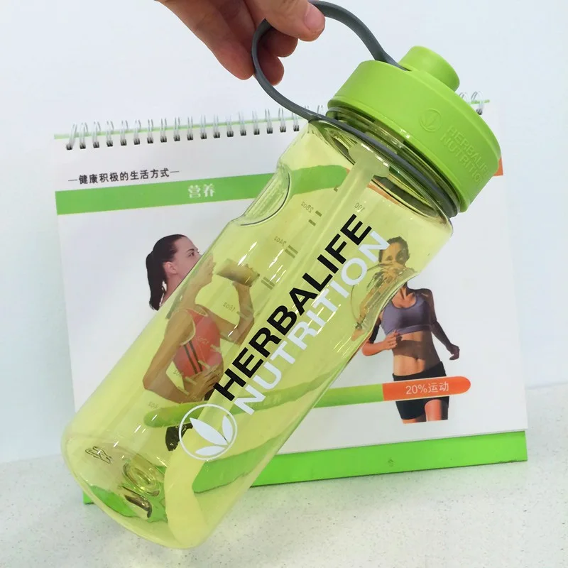 Питательная бутылка Herbalife для молока с трубочкой внутри 500 мл/1000 мл без
